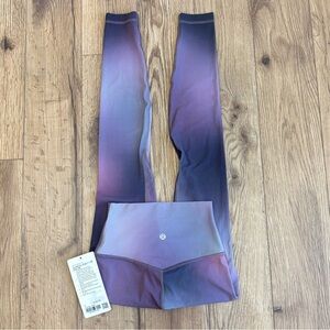 NWT Lululemon Align High Rise Pant 28" Size 2 In Aurora Haze Purple Multi